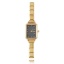 Immagine di 1 Pz 304 Acciaio Inossidabile Elegante & Casual Orologio da Polso Modulare con Collegamenti a Charm Italiano Oro Placcato Nero Ottagono 18.5cm Lunghezza