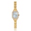 Immagine di 1 Pz 304 Acciaio Inossidabile Elegante & Casual Orologio da Polso Modulare con Collegamenti a Charm Italiano Oro Placcato Azzurro Ottagono Trasparente Strass 18.5cm Lunghezza