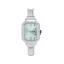Immagine di 1 Pz 304 Acciaio Inossidabile Elegante & Casual Faccia dell'orologio con Collegamenti a Charm Italiano per la Creazione fai da te di Gioielli Tono Argento Verde Chiaro Ottagono Trasparente Strass 5.7cm x 2.5cm