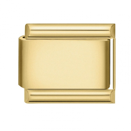 Picture of 1 Piece 304 Stainless Steel Italian Charm Links For DIY Bracelet Jewelry Making Rose Gold Rectangle 10mm x 9mm