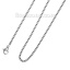 Imagen de Collares 304 Acero Inoxidable , Tono de Plata y Caja Cadena 55.0cm Longitud 1 Unidad