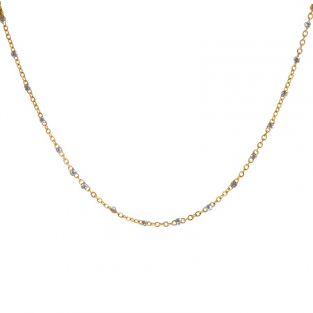 Immagine di 10 M Placcatura Sottovuoto PVD Ecologica 304 Acciaio Inossidabile Catena a Cavo Per Risultati di Creazione di Gioielli Fai-da-te Fatti a Mano Placcato Oro 18K Grigio Smalto 1.7mm