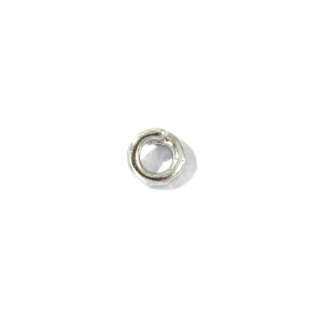 Picture of 20 PCs Brass Pendant Pinch Bails Clasps Wholesale Round Platinum Plated 5.5mm Dia.