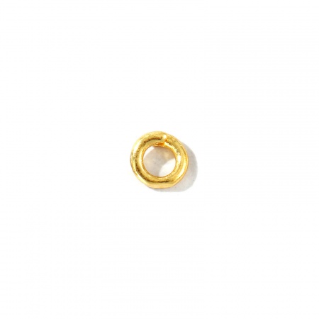 Picture of 20 PCs Brass Pendant Pinch Bails Clasps Wholesale Round 18K Gold Plated 5.5mm Dia.