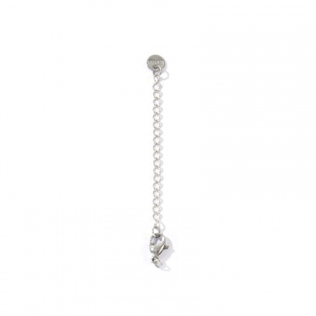 Picture of 10 PCs Eco-friendly 304 Stainless Steel Extender Chain Wholesale For Necklace Bracelet Jewelry Making Silver Tone With Lobster Claw Clasp 7cm(2 6/8") long, Usable Chain Length: 5cm(2")