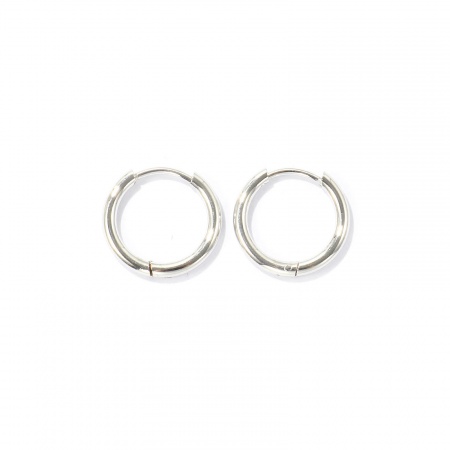 Imagen de Punk Minimalista Aros De Aro Abrazador Al Por Mayor, Ronda Llana Platino Real Chapado Latón, Unisex Respetuoso del Medio Ambiente Regalo Suministro de Joyería, 16mm Dia., Tamaño del Poste/Cable: 1mm(18 gauge), 2 Unidades