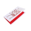 Изображение Бумага Рождество Поздравительная Карточка Прямоугольник Белый & Красный Случайно 18.5см x 11.2см, 1 Лист