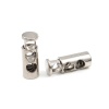 Picture of Zinc Based Alloy Cord Lock Stopper Silver Tone 24mm, 10 PCs