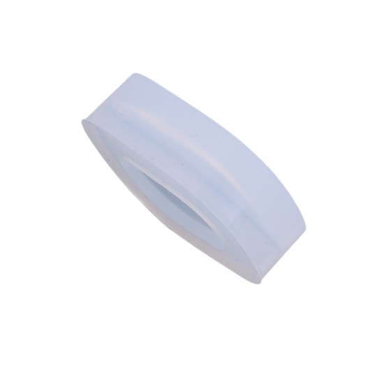 Immagine di Silicone Muffa della Resina per Gioielli Rendendo Rombo Bianco 3.8cm x 2.3cm, 1 Pz