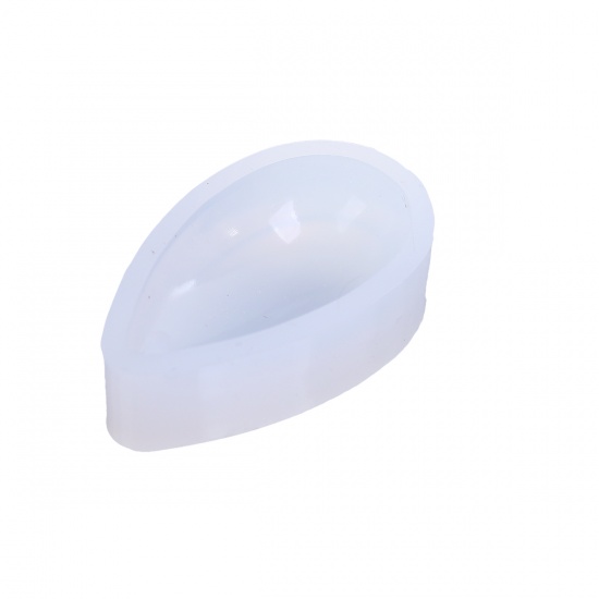 Immagine di Silicone Muffa della Resina per Gioielli Rendendo Goccia Bianco 3.4cm x 2cm, 1 Pz