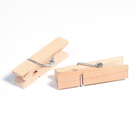 Immagine di Legno Ganci Naturale 35mm x 10mm, 10 Pz