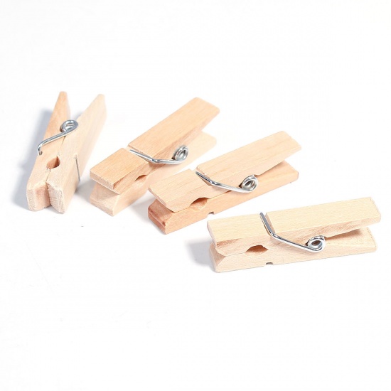 Immagine di Legno Ganci Naturale 35mm x 10mm, 10 Pz