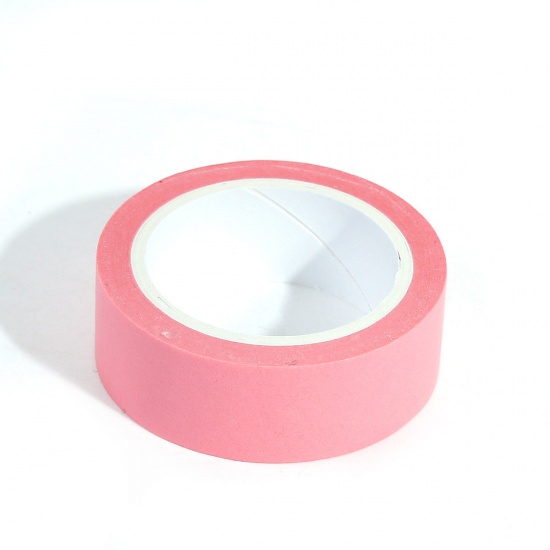 Immagine di Paper Adhesive Tape Light Pink 15mm, 1 Piece (Approx 8 M/Roll)