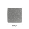 Picture of Paper Jewelry Gift Boxes Square Dark Gray 50mm x 50mm , 1 Piece