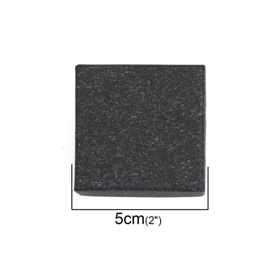 紙 ジュエリーギフト ジュエリーボックス 正方形 黒 50mm x 50mm 、 1 個 の画像