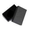 紙 ジュエリーギフト ジュエリーボックス 長方形 黒 8.2cm x 5.2cm 、 1 個 の画像