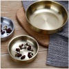 Picture of Stainless Steel Tableware Plates Round Gold Plated 13.5cm Dia., 1 Piece