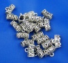 Picture of 100PCs Tibetan Silver Tube Spacers findings 12mm x 9mm