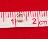 0.7mm 合金 丸カン 丸カン 円形 シルバートーン 4mm直径、 1800 個 の画像