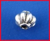 Picture of Zinc Based Alloy Spacer Beads Pumpkin Antique Silver About 8mm Dia, Hole:Approx 1.7mm, 55 PCs