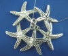 Picture of Ocean Jewelry Zinc Based Alloy Charms Star Fish Antique Silver 25mm(1") x 25mm(1"), 10 PCs