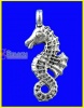 Image de Bijoux d'Océan pendentifs hippocampe charms Argent vieilli 10x24mm, 30 Pcs