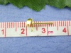 Immagine di Lega di Zinco Orecchini a Perno Tondo Oro Placcato Colore Placcato 6x4mmposta / filo: ( 0.7mm )， 400 Pz