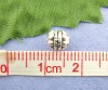 Bild von Zinklegierung Zwischenperlen Spacer Perlen Rund Antiksilber Punkt ca. 6mm D., Loch:ca. 1.2mm, 80 Stück