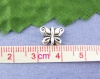 Picture of Zinc Based Alloy Beads Butterfly Antique Silver Color About 10mm x 8mm, Hole:Approx 1.2mm, 40 PCs