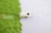Bild von Zinklegierung Zwischenperlen Spacer Perlen Barrel Antiksilber Muster Geschnitzt ca. 7mm x 5mm, Loch:ca. 3.7mm, 50 Stück