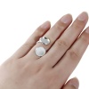 Picture of Brass Unadjustable Rings Round Silver Plated (Fits 12mm Dia.) 16.5mm( 5/8")(US Size 6), 5 PCs