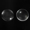 Изображение Стеклянные Газоплотный Кабошон Круглые, Прозрачный 50мм диаметр, 3 ШТ