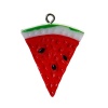 Bild von Acryl Anhänger Obst Wassermelone Rot 35mm x 25mm, 5 Stücke