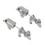 Imagen de 3D Pendientes de dobles caras Tono de Plata Perro 25mm x 9mm, Post/ Wire: (21 gauge), 2 Unidades