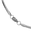 Picture of 304 Stainless Steel Jewelry Link Chain Necklace Silver Tone 45cm(17 6/8") long, Chain Size: 3mm(1/8"), 1 Piece