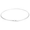Picture of 304 Stainless Steel Jewelry Link Chain Necklace Silver Tone 45cm(17 6/8") long, Chain Size: 3mm(1/8"), 1 Piece