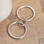 Imagen de Latón Conectores Anillo Tono de Plata Ronda Hueco 45mm x 20mm, 1 Unidad