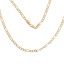 Immagine di Ottone Collana Ovale Oro Placcato 3:1 Catena lunghezza: 55.5cm , Dimensione della Catena: 11x4mm(3/8"x1/8") 7x4.5mm(2/8"x1/8"),1 Pz