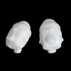 Image de (Classement D) Perles en Corail (Synthétique) Bouddha Crème 16mm x 11mm, Taille de Trou: 1.2mm, 10 Pcs