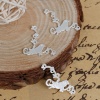Picture of Brass Embellishments Mother Bird Silver Plated Branch 25mm(1") x 13mm( 4/8"), 3 PCs