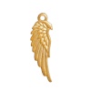 Picture of Zinc Based Alloy Pendants Wing Gold Plated 33mm(1 2/8") x 11mm( 3/8"), 20 PCs