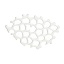 Immagine di Ottone Cabochon per Abbellimento alveare Argento Placcato Filigrana 43mm x 26mm, 2 Pz