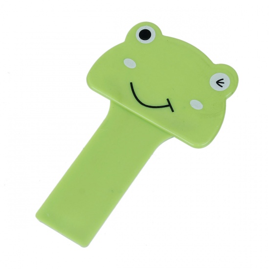 Image de Poignée de levage de siège de toilette en plastique portable Closestool grenouille Animal vert 10 cm  x 6,2 cm , 1 pièce