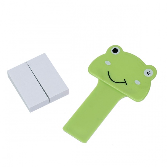 Immagine di Plastic Portable Closestool Toilet Seat Lifter Handle Frog Animal Green 10cm(3 7/8") x 6.2cm(2 4/8"), 1 Piece