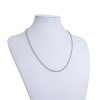 Picture of 304 Stainless Steel Rolo Chain Necklace Silver Tone 51cm(20 1/8") long, Chain Size: 2.5mm(1/8"), 1 Piece