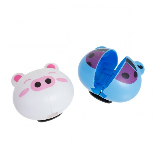 Picture of Plastic Toothbrush Holder Stand Animal At Random Color 5.8cm(2 2/8") x 5.3cm(2 1/8"), 1 Piece