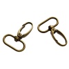 Picture of 5 PCs Zinc Based Alloy Keychain & Keyring Antique Bronze 42mm x 30mm 