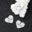 Immagine di 304 Acciaio Inossidabile Charms Cuore Tono Argento Lettere " Je t'aime " 18mm x 16mm , 5 Pz