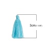 Picture of Polyester Tassel Blue 30mm(1 1/8"), 5 PCs