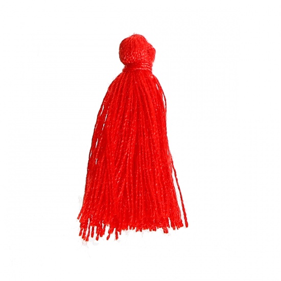 Picture of Polyester Tassel Red 30mm(1 1/8"), 5 PCs